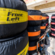 Various teams’ fresh tires for the weekend out in the sun. Photo credit: Kurt Bradley
